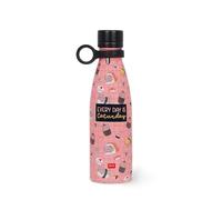 Legami - Hot & Cold Thermal Bottle, Sushi Cat, 500 ml, Airtight, 12 Hours Hot Drinks 24 Hours Cold, Removable Silicone Handle, Stainless Steel, BPA Free