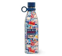 Legami - Hot & Cold Thermal Bottle, Sushi Cat, 800 ml, Airtight, 12 Hours Hot Drinks 24 Hours Cold, Removable Silicone Handle, Stainless Steel, BPA Free