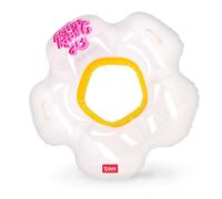 LEGAMI Maxi Inflatable Donut for Swimming Pool, Polyvinyl Chloride, White, Standard