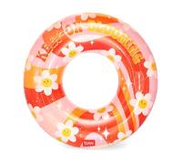 Legami - Inflatable Swimming Ring for Pool, Maxi Donut for Teens and Adults, Inflatable Accessories for Sea, Beach, Supports up to 80 kg, Donut in Swim Ring Shape, Diameter 102 cm, Daisy