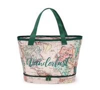 Legami Insulated Lunch Bag 10.8 litres Adjustable Shoulder Bag Travel Theme 33 x 22 x 15 cm