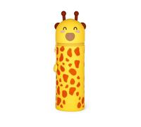 2-In-1 Silicone Pencil Case - Kawaii - Giraffe