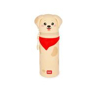 Legami - Kawaii School Pencil Case 2 in 1 Soft Silicone, Fur-Ever Friends, Table Pen Holder, Zipper Closure, Pastel Pens Marker, H 20 cm