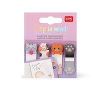 LEGAMI - Keep in Mind Kitty Sticky Page Markers, 80 Writable & Removable Stickers (20 x 4), 7 x 5.5 cm