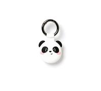 Legami Key Ring for AirTag 3 8 x 5 cm Silicone and Metal Panda Theme Customize Your Unisex Adult, One Size