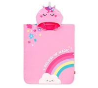 LEGAMI - Kids Beach Towel, Poncho Towel, Microfibre Bathrobe, Compact, Lightweight, Quick-Drying, Ultra Absorbent, Hooded Towel, One Size