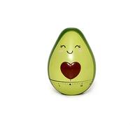 Legami Kitchen Timer, Manually Adjustable, 60 Minutes, Battery-Free, Dia 6 cm, Avocado Theme