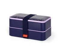 Legami LBD0002 Lunch Box, Polypropylene Silicone Nylon, Blue