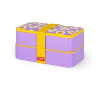 Legami LBD0003 Lunch Box, Polypropylene Silicone Nylon, Purple
