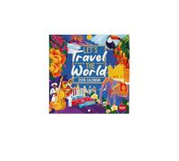 Legami - Let's Travel The World 2026 Wall Calendar, Small Wall Calendar, 12 Months & Year Planner, English, Space for Notes, Zodiac Signs, International Holidays, 18 x 18 cm.