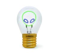 LEGAMI - Light Bulb Shaped Table Lamp, Rechargeable with USB Cable, Wireless, Bulbs Fiction, Alien Theme, 6.8 x 10.3 cm