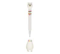 Legami Llama Ballpoint Pen with Base - Stand-Ink Ovation - Blade Theme - Blue Ink