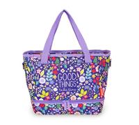 LEGAMI LLBAG0006 Insulated, Flowers Design, Thermal Lunch Bag, Thermoplastic Polyurethane