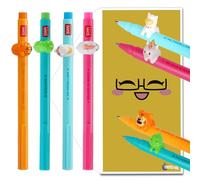 Legami Lovely Friends Gel Pens Choose 4 Set Including Gift Envelope! - Choose Cute Design! (Unicorn, Dino, Tiger & Llama Set)