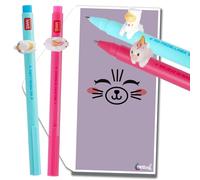 Legami Lovely Friends Pens Choose Set Including Gift Envelope! - Choose Cute Design! (Unicorn and Llama Pack)