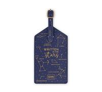 Legami - Luggage Tag, Luggage Tag for Suitcase, Accessory for Airplane Cruise Train, Luggage Tag for Data Protection in PU Leather and Microfibre, Stars
