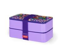 Legami - Lunch Box with 3 Cutlery Holder Floral Theme 1200ml Microwave and Dishwasher Safe