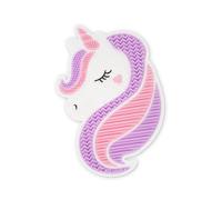Legami - Makeup Brush Cleaner Mat - Brush it Off! - Makeup Brush Cleaning Pad, Silicone Pad for Cosmetics with Suction Cup, Unicorn Theme