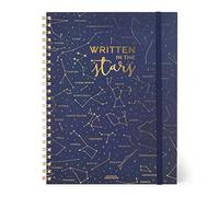 Legami - Maxi Spiral Notebook, A4, 204 Detachable Pages, Elastic Closure, Final Pocket, in FSC® Certified Paper, 100 g/m² Paper, 22 x 29.5 cm, Stars Theme