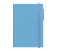 Legami - Medium 2026 Daily Diary, Retro Blue, 12 Months, Elastic Closure, Diary from January 2026 to December 2026, in FSC Certified Paper, 12 x 18 cm