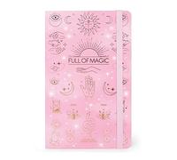 Legami - Medium Lined Notebook, 164 Pages, Final Pocket, Last 24 Detachable Pages, Elastic Closure, Rounded Corners, in FSC® Certified Paper, 13 x 21 cm, Magic Theme