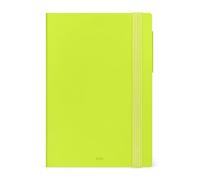 Legami - Medium Weekly Diary with Notebook 2026, Chartreuse, 12 Months, Elastic Closure, Diary from January 2026 to December 2026, in FSC Certified Paper, 12 x 18 cm