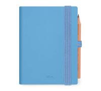 Legami - Mini 2026 Bidaily Diary, Retro Blue, 12 Months, Address Book and Pencil Included, Elastic Closure, Diary from January 2026 to December 2026, in FSC Certified Paper, 7 x 10 cm