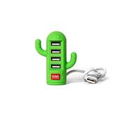 Legami - Mini USB Hub, 4 Ports, Cactus USB Hub, 6 x 7.3 cm, compatible with USB 1.0/1.1/2.0, Windows 2000/XP/7/8/10, MacOS from 8.5, Linux kernel from 2.4, data synchronisation