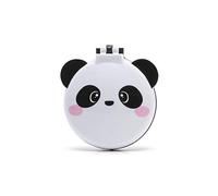 Legami - Mirror Brush, Theme, Nice Hair, Opens And Closes With One Click, Convenient And Practical To Take Anywhere, Panda