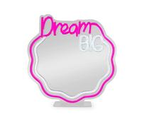 Legami - Mirror with LED Neon Effect Light, It's a Sign, Power through Type-C Cable (Included). Removable support base and hanging holes