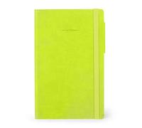 Legami - My Notebook, Chartreuse, Medium, Lined Notebook in FSC Certified Paper, 192 Pages, Softcover, Elastic Closure, 13 x 21 cm