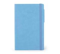 Legami - My Notebook, Retro Blue, Medium, Lined Notebook in FSC Certified Paper, 192 Pages, Softcover, Elastic Closure, 13 x 21 cm
