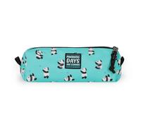 Legami - My Pencil Case, Panda Theme, Zip, Recycled Plastic, Durable, Capacity, Practical, for School, Office, 22 x 6 cm, Azure, Contemporary