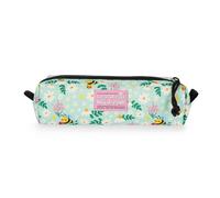 LEGAMI - My Pencil Case, Bee Theme Zipper, Recycled Plastic, Durable, Spacious, Practical, School Compartment, for Office, 22 x 6 cm