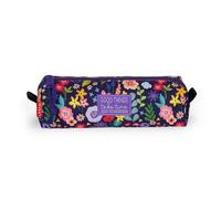 Legami - My Pencil Case, Flowers, Zip Closure, Recycled Plastic, Durable, Large, Practical, for School, Office, 22 x 6 cm, Purple, Contemporary