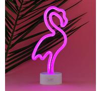 Legami - Neon Effect LED Lamp, It's a Sign, Flamingo, Dual Power Supply, Type-C Cable (Included) or Batteries (Not Included), Table Lamp