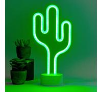 Legami - Neon Effect Led Lamp, It's a Sign, H 23 cm, Cactus Theme, Dual Power, USB Cable (Included) or Batteries (not included), Table Lamp, Multicolor Light, LL0001