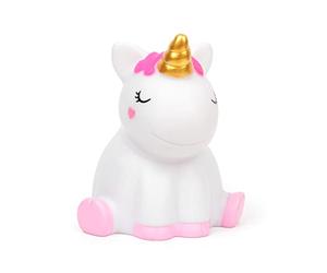 Legami - Night Light for Children, 4 Colours, Batteries Included, 20 Hours of Autonomy, 10.5x11.5cm, Unicorn Theme