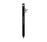 LEGAMI Panda Hug Me Retractable Ballpoint Pen - Free Hugs | Black Ballpoint Pen with Panda Figure & Heart Motif | Retractable Tip | Original Stationery for Office, School & Study
