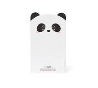Legami Paper Thoughts Notepad with 70 Detachable Sheets, White (Panda), 19 x 11 cm