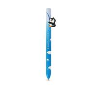 LEGAMI Penguin Always Cool Retractable Ballpoint Pen - Free Hugs | Blue Ballpoint Pen with Click Penguin | 0.7mm Tip | Refillable Gel Pen for Office, School & Study