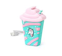 Legami - Portable Charger, My Super Power, Rechargeable Battery, 3.5" x 4.2", Unicorn Theme, USB Charging Cable/Micro USB Charging Cable for the included power bank in 4 hours, Capacity 4800mAh