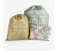 Legami Pose0001 Travel Bags Set of 3 Travel Bags, multi-coloured, M, Legami Pose0001 Travel Bags Set of 3 Travel Bags