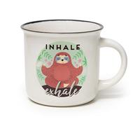 Legami - Puccino Mug, New Bone China Mug, Sloth, Good Morning Collection, Capacity 350 ml, Dishwasher Safe, Microwave Safe
