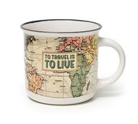Legami - Puccino Mug, New Bone China Mug, Travel Theme, Take a Break Collection, 350 ml, Dishwasher Safe, Microwave Safe