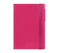 Legami - Raspberry Medium 2026 Daily Diary, 12 Months, Elastic Closure, Diary from January 2026 to December 2026, in FSC Certified Paper, 12 x 18 cm