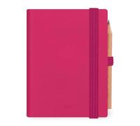 Legami - Raspberry Mini 2026 Bidaily Diary, 12 Months, Address Book and Pencil Included, Elastic Closure, Diary from January 2026 to December 2026, in FSC Certified Paper, 7 x 10 cm