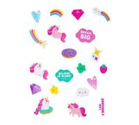Legami Reflective Stickers for Bicycle-Ride with Style, Reflective Stickers, Sun and Rain Resistant, Easy to Apply and Remove, Bicycle Decorations for Children, Unicorn, Standard