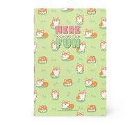 Legami - Ruled Notebook 7 mm, Corgi, B5, Large, FSC Certified Paper, 100 Pages, Singer Stitched Binding, 18.5 x 25 cm