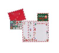 Legami - Kit for Letter to Santa Claus, Unisex Letter Set, Contains Envelope, Letters to Fill in, Postcard, Sticker Sheet, Glitter-Foil Details, FSC Certified Paper, SKL0001